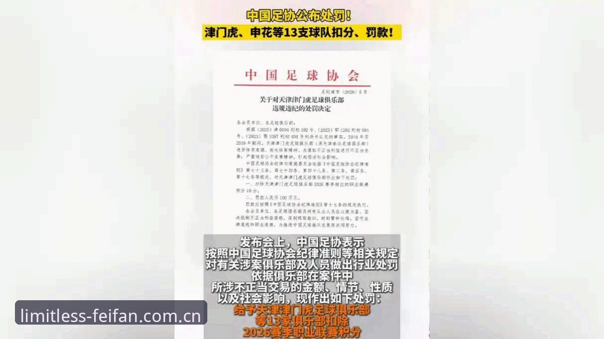 非凡体育充值 中国足协第三批禁足名单最新动态:65人受罚,终身禁赛17人引发行业震动